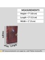 Genuine Leather Bound Dream Catcher Grimoire Plain Small Diary Writing Notebook